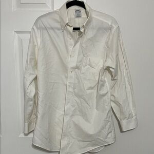 MEN'S Brooks Brothers Classic White Dress Shirt
